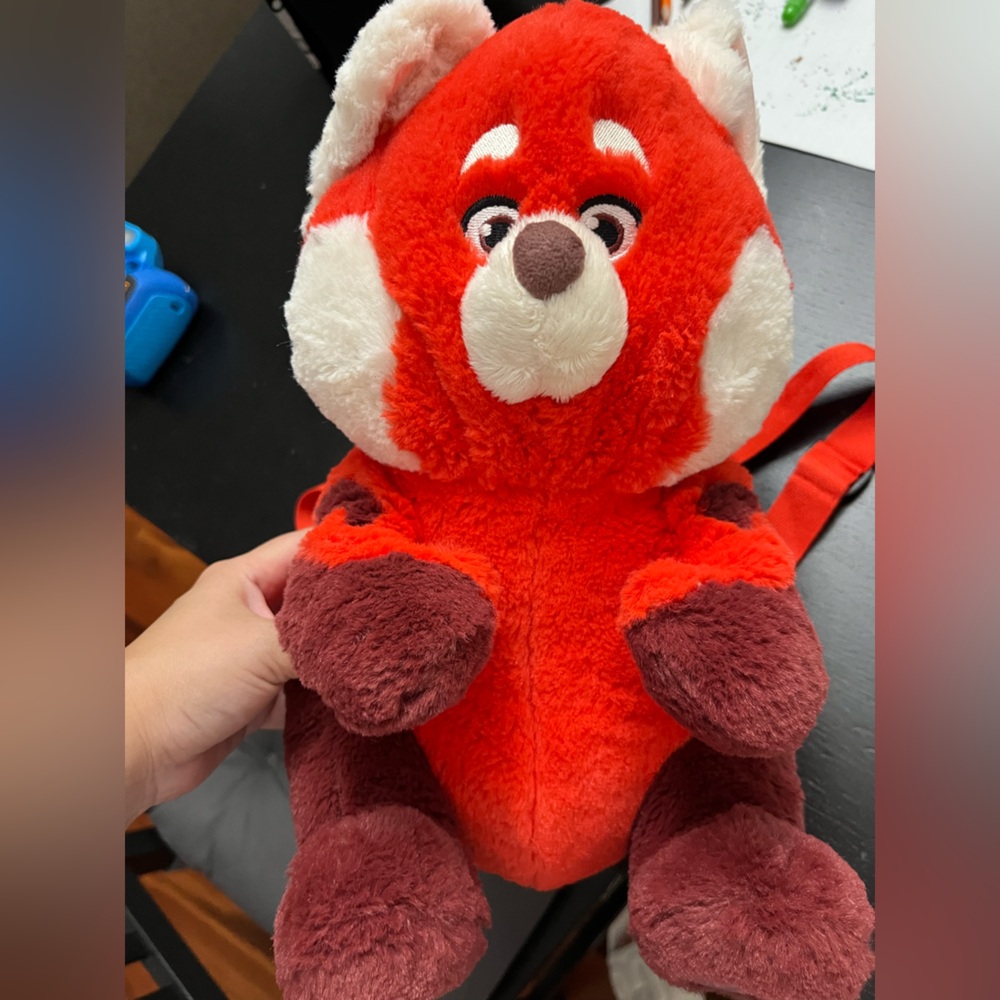 Turning Red panda plush backpack